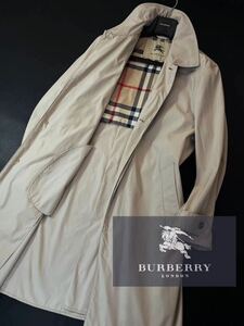 N22【収納パッカブル】定価18万●BURBERRY LONDON●カジュアル出張にも大活躍●ノバチェック!高級トレンチコート バーバリーコート メンズ