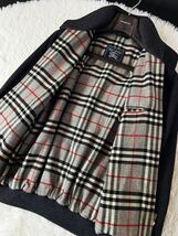 A6【ビックシルエット】超美品　定価15万●BURBERRY●ホース騎士ロゴ●高級ジップアップジャケットコート バーバリーコート メンズ　L_画像3