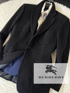 B28[ summer waffle cloth ] regular price 15 ten thousand * super-beauty goods BURBERRY* business ko-te* high class wool jacket Burberry men's three . association summer jacket 