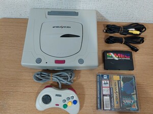 SEGA セガ　SEGA SATURN セガサターン SS本体　HST-3220　ホワイト+ソフト バーチャロン