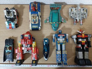 [ Junk ] Chogokin etc. retro toy together set / cosmos from message / Thunderbird / sea ../ empty ../X Bomber / electromagnetic Tiger 