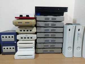 【ジャンク】大量　ゲーム機本体まとめてセット/Dreamcast/XBOX360/PS2.PS1/WiiU.Wii/SFC