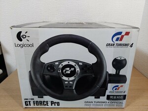 【未使用品】 Logicool ロジクール　PS2対応レーシングコントローラ　GT FORCE Pro　LPRC-11000