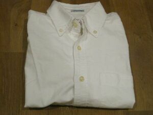 送料無料 半袖シャツ ボタンダウン 白シャツ　ホワイト TRIMMER JEANS 綿100％ コットンシャツ 夏物