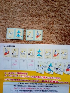  yoke red maru Moomin tina- wear series campaign seal 12 sheets 