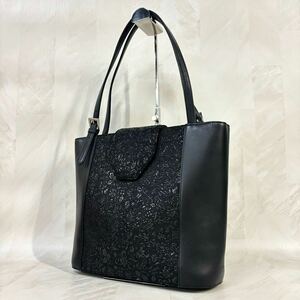240426- 印傳屋 INDENYA インデンヤ トートバッグ 肩掛けバッグ ブラック 黒 レディース 婦人バッグ 鞄