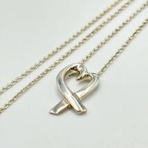 TIFFANY&Co. ティファニー ラビングハート ネックレス シルバー925 チェーン全長41cm アクセサリー レディース_画像1