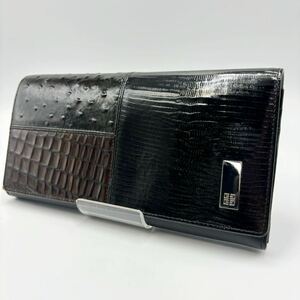 240510-GIVENCHYji van si. long wallet Ostrich type pushed long wallet change purse . equipped 