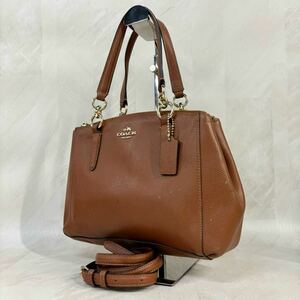 240517- COACH Coach 2way handbag shoulder bag brown group lady's bag woman bag 