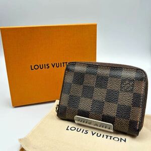 LOUIS VUITTON ルイヴィトン ダミエ ジッピー コインパース コインケース 小銭入れ 財布 箱付 