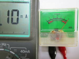 ジャンク（ラ）　⑩±100μA　センターメーター（ラジケーター）　取外し品