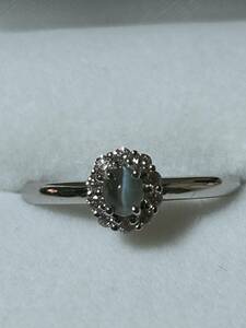 ¥100~!.. natural alexandrite cat's-eye platinum ring! discoloration eminent! natural diamond! unisex use possibility!