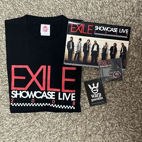 【新品未使用】EXILE 2008 SHOWCASE LIVE ツアーTシャツ、冊子とピンバッジ、generationシール