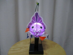  goldfish ...* flax entering strengthen paper * purple color *LED light attaching * hand made 