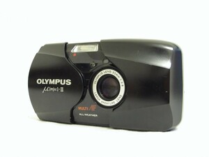 オリンパス OLYMPUS mju-II μ II BLACK ミューII ブラック フィルムカメラ 35mm f/2.8 動作品
