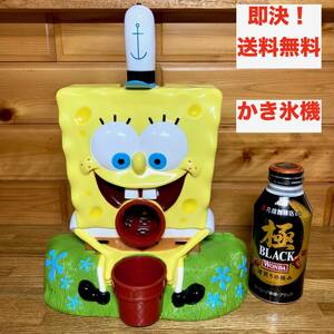 * prompt decision free shipping rare sponge Bob figure type chip ice machine ice chipping machine snow cone kakigori Manufacturers goods anime American Comics interior 