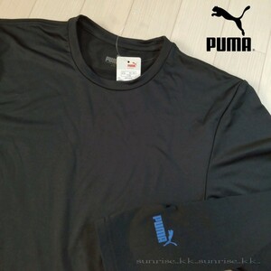 新品 プーマ PUMA クルー ネック シャツ 裏起毛 ブラック 黒 …