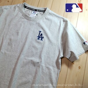 新品 M ドジャース MLB メジャーリーグ 大谷翔平 T シャツ 半袖 オートミール グレー 系 M サイズ