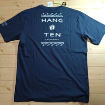 新品　LL (XL) ハンテン　HANG TEN　バックプリント　Tシャツ　アッシュ　ブルー　系　オールド　サーファー_画像6