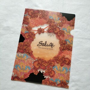  Salute Novelty clear file Atlantis orange WACOAL