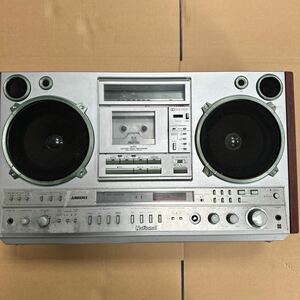  Showa era era thing National RX-7200 STATION large stereo radio-cassette National cassette deck 