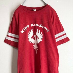 1233【トレンド】カレッジプリント　半袖tシャツ　s