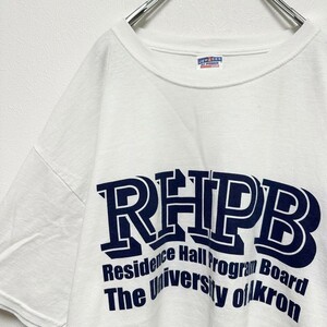 メンズ　プリント　半袖tシャツ　RHPB 半袖tシャツ　白　ホワイト