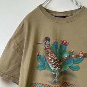 90s ビンテージ　古着　USA製　アニマル　バード　鳥　半袖tシャツ　Mサイズ