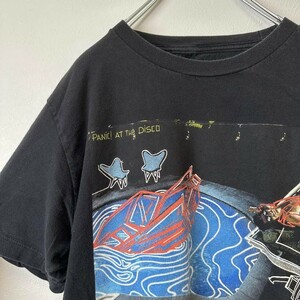 ビンテージ　古着　PANIC AT THE DISC メンズ　半袖tシャツ　黒