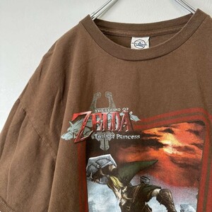 ビンテージ　古着　ゼルダの伝説　アニメt メンズ　半袖tシャツ　Lサイズ