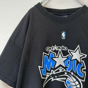 古着　アメリカ製　NBA バスケ　magic チームプリント　メンズ半袖tシャツ