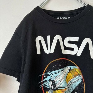 ビンテージ　古着 NASA ナサ　宇宙　スペース　半袖tシャツ　黒　XL