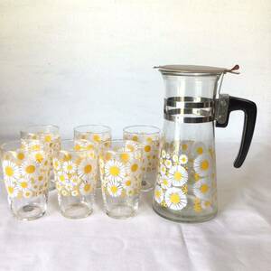 ateli Agras cool set jujube glass pitcher gla spade Showa Retro retro tableware that time thing unused goods 