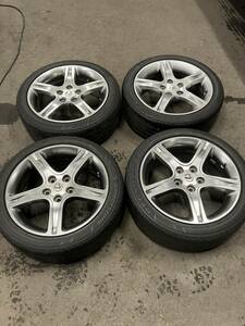 トヨタ純正アルミ&サマータイヤセット　215/45R17 レクサスセンターキャップ付き　中古