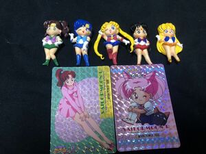  Sailor Moon sofvi figure 5 piece set &kila card set 