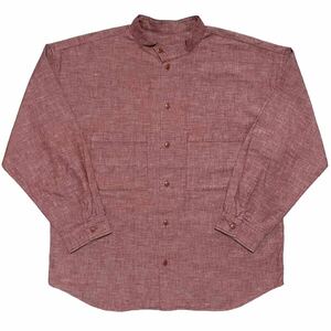 【即決】21SS Mサイズ テンダーロイン STAND SHT CHAMBRAY L/S スタンド シャンブレー シャツ レッド