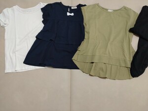 サイズ130 　半袖　トップス カットソー　 Tシャツ　夏服　女の子　まとめ売り　レギンス　パンツ