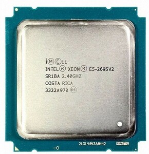 2個セット Intel Xeon E5-2695 v2 SR1BA 12C 2.4GHz 30MB 115W LGA2011 DDR3-1866