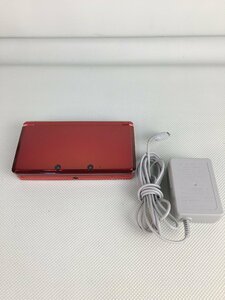 A10886* nintendo Nintendo 3DS CTR-S-JPN-C0 red game machine body touch pen attaching adaptor attaching WAP-002 the first period .OK[ with translation ]240531
