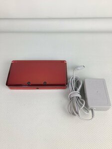 A10886◇任天堂 Nintendo 3DS CTR-S-JPN-C0 レッド ゲーム機 本体 タッチペン付 アダプター付 WAP-002 初期化OK【訳あり】240531