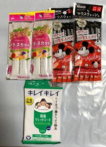 マウスウォッシュ　洗口液　フルーツミント　キレイキレイ 除菌ウェットティッシュ　ウェットシート