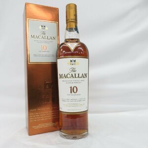 【未開栓】The MACALLAN ザ・マッカラン 10年 シェリーオーク ウイスキー 700ml 40% 箱付 11569132 0505