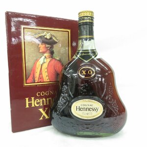 【未開栓】Hennessy ヘネシー XO 金キャップ グリーンボトル ブランデー 700ml 40% 箱付 981177664 0506