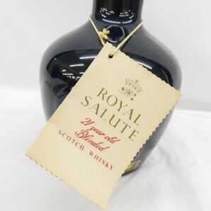 【未開栓】ROYAL SALUTE ロイヤルサルート 21年 青 陶器ボトル ウイスキー 750ml 40％ 1372g 11569085 0507の画像6