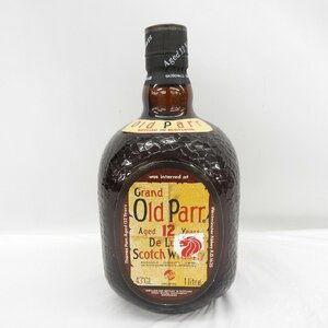 1円～【未開栓】Grand Old Parr グランド オールドパー 12年 デラックス スコッチ ウイスキー 1000ml 43％ 11566315 0507