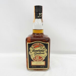 【未開栓】Aberlour アベラワー グレンリベット 12年 ピュアモルト ウイスキー 750ml 43% 11567784 0507