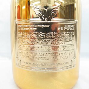 【未開栓】ANGEL エンジェル ヴィンテージ 2007 ゴールド シャンパン 750ml 12.5% ケース付 11566834 0508の画像5