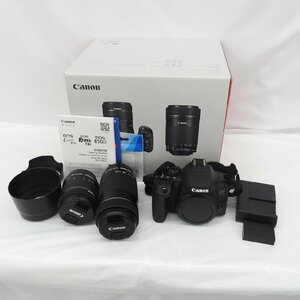 【中古品】Canon キャノン デジタル一眼レフカメラ EOS Kiss X10i ダブルズームキット(18-55/55-250) ブラック 913156855 0510