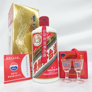 【未開栓】貴州茅台酒 マオタイ酒 天女ラベル 2017 MOUTAI KWEICHOW 中国酒 500ml 53% 915g 箱/冊子/グラス付 11571522 0510