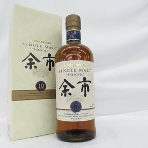 【未開栓】NIKKA ニッカ シングルモルト 余市 10年 旧ラベル ウイスキー 700ml 45％ 箱付 11572936 0511